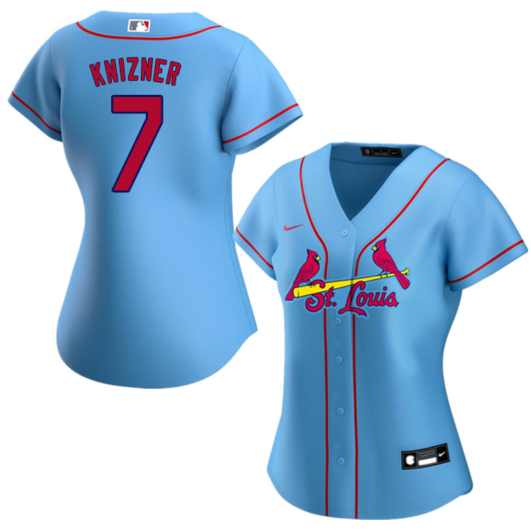 Nike Women #7 Andrew Knizner St.Louis Cardinals Baseball Jerseys Sale-Blue - Click Image to Close